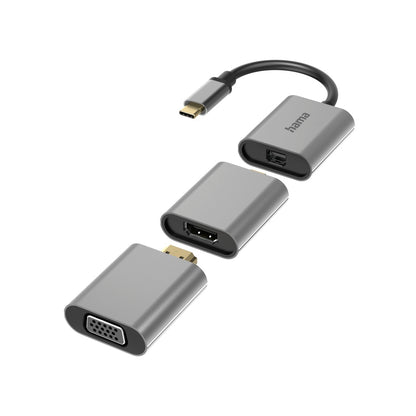 Hama 00200306 Адаптер 6-в-1 Connect2Go, USB-C, Mini-DisplayPort, HDMI, VGA