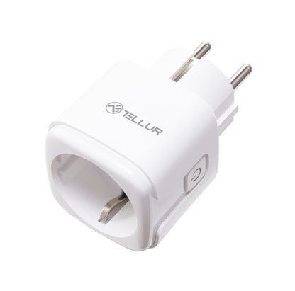 Вилка переменного тока Tellur Smart WiFi, считывание энергопотребления, 3680 Вт, 16 А, белый