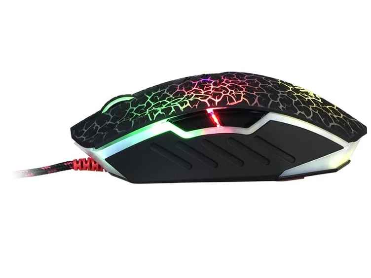 Optical Mouse with 8 Buttons, USB 2.0, Black, A4Tech Bloody A70