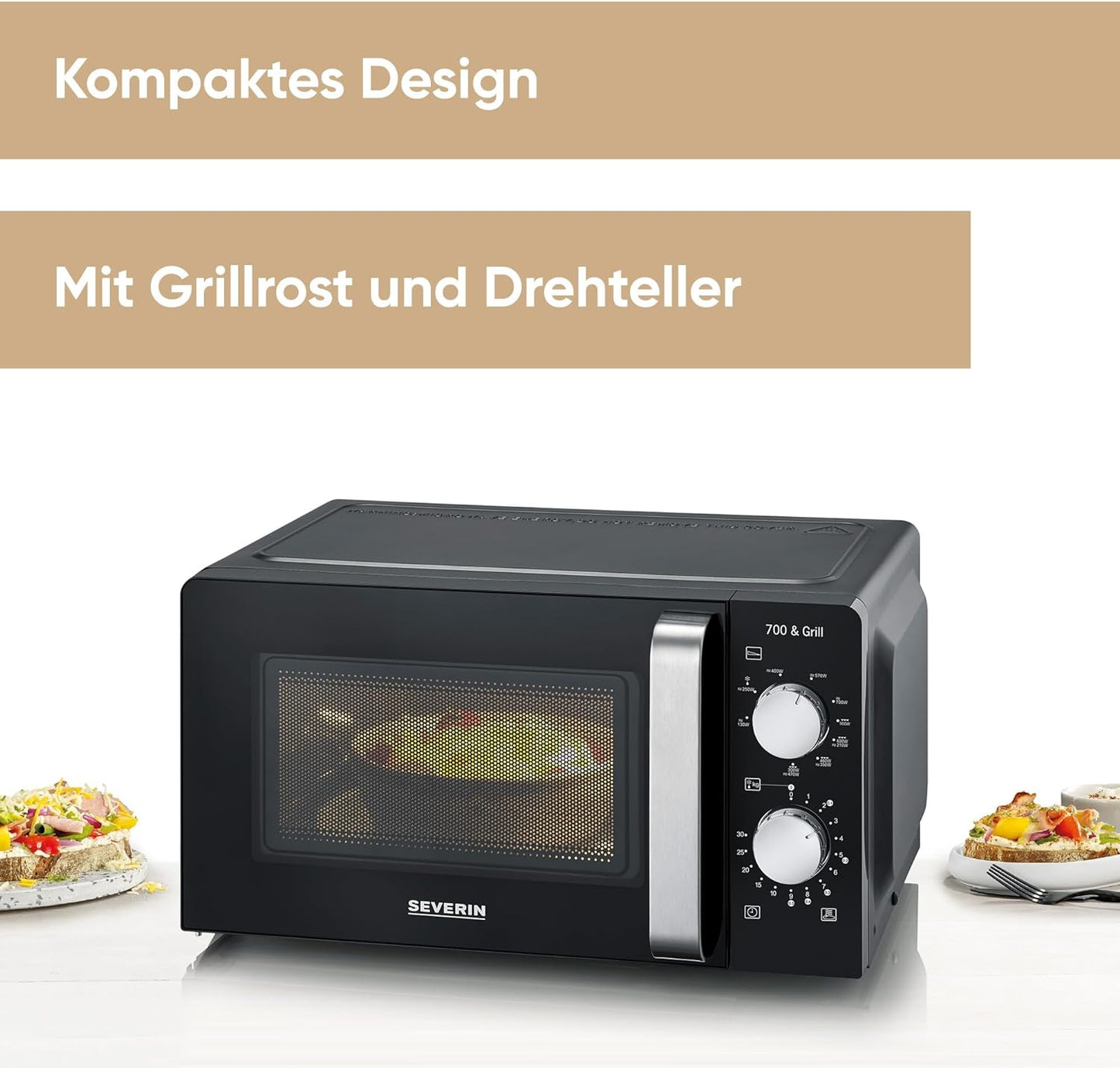 Microwave Severin MW 7781 25L, Grill, 900W, Super Hot Air Function