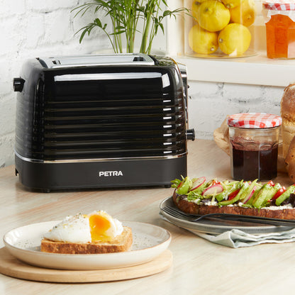 Toaster 2 šķēles Petra Oscuro PT5573BLKVDE