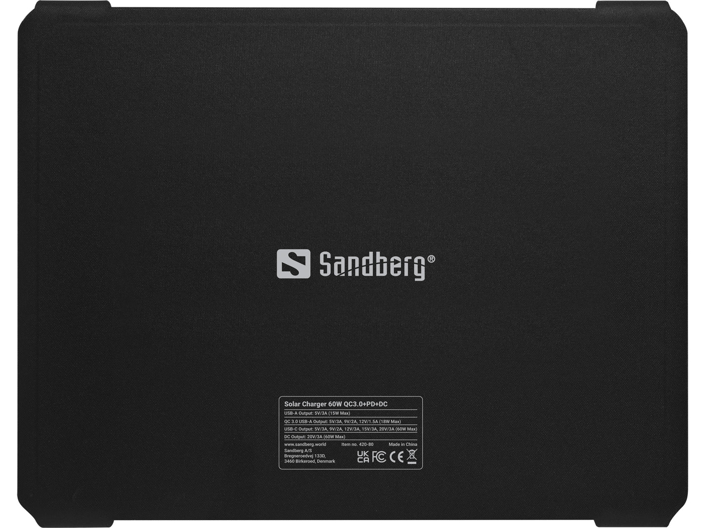 Saules lādētājs 60W ar QC3.0 un PD Sandberg 420-80