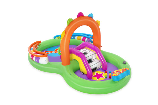 Play center with slide and microphones Bestway