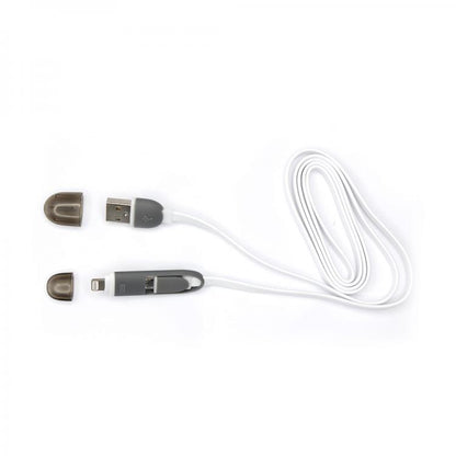 Sbox 2IN1W USB-&gt;Micro USB+IPH.5 M/M 1M белый