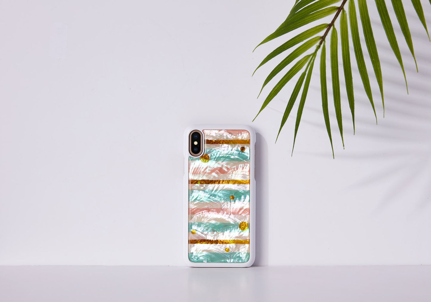 Smartphone cover iPhone XS/S, mother of pearl, iKins