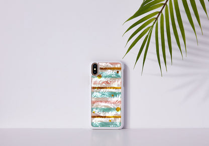 Smartphone cover iPhone XS/S, mother of pearl, iKins