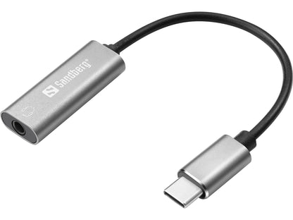 Аудиоадаптер USB-C Sandberg 136-27 — комбинированное гнездо 3,5 мм