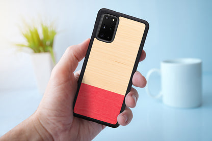 Совместимый с Galaxy S20+ чехол из черного дерева и поликарбоната — MAN&amp;WOOD