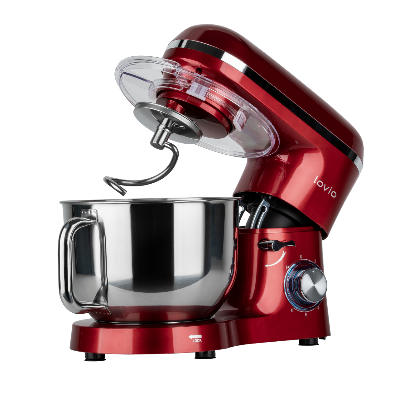 Stacionārais mikseris 6.2L, 1900W, Lovio ChefAssistant Red