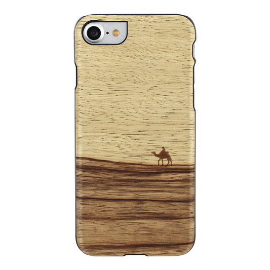 iPhone 7/8 SE (2020) Wood-Polycarbonate Cover Terra Black MAN&amp;WOOD