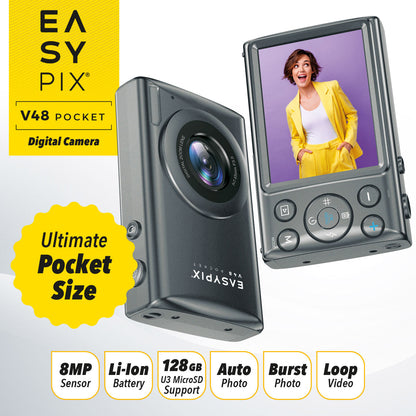 Easypix V48 Карманный, антрацитовый