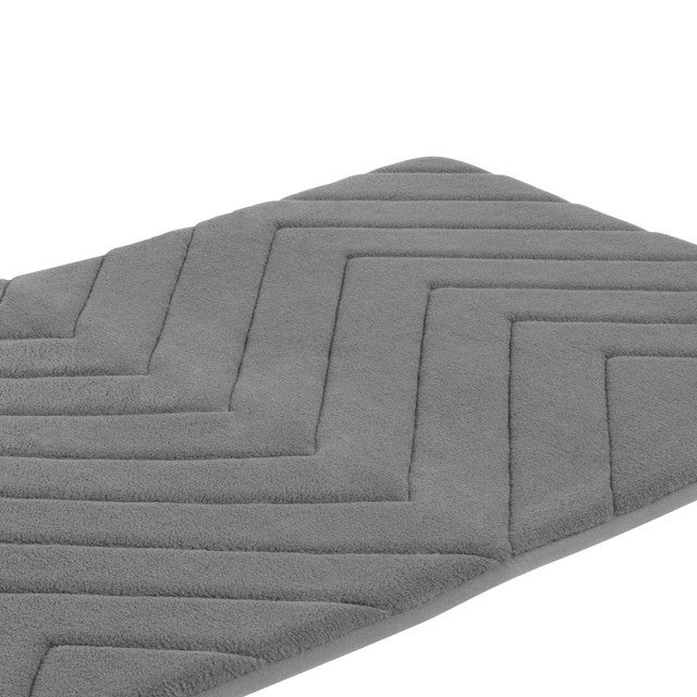 Beldray MFBEL22511GRYEU7 Chevron Bathmat grey