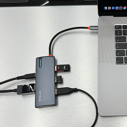 USB-C hub with HDMI, 3xUSB 3.0, PD3.0 100W - Tellur