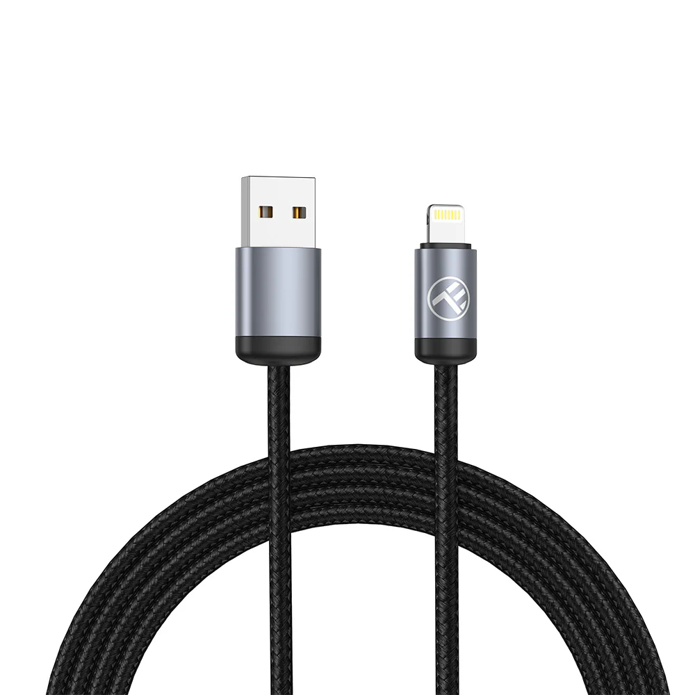 Кабель Tellur Minimalist USB-Lightning 3A, 1 м, черный