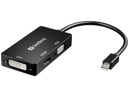 Adapteris ekrānam HDMI/DVI/VGA MiniDP Sandberg 509-12