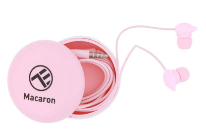 Наушники Tellur Macaron In-Ear, Pink — удобный дизайн и чистый звук