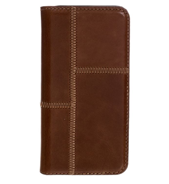 Leather book cover for iPhone 7 Tellur brown