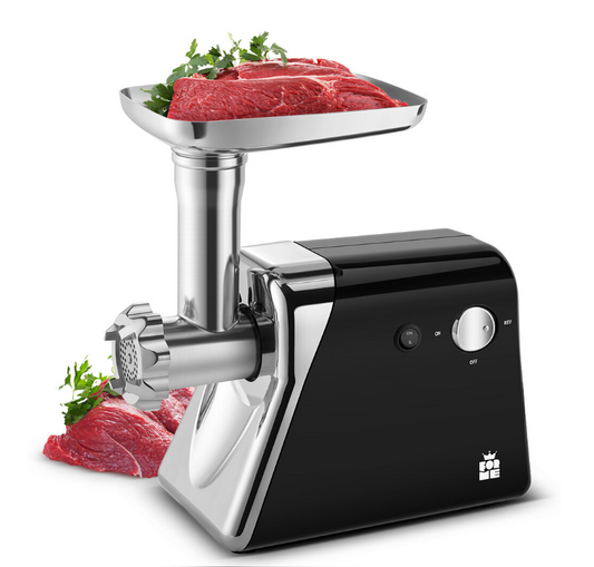 Meat Grinder Mold FMG-1863, 1800W, 3 Stainless Steel Cutting Plates, Reverse Function, Sausage Funnel