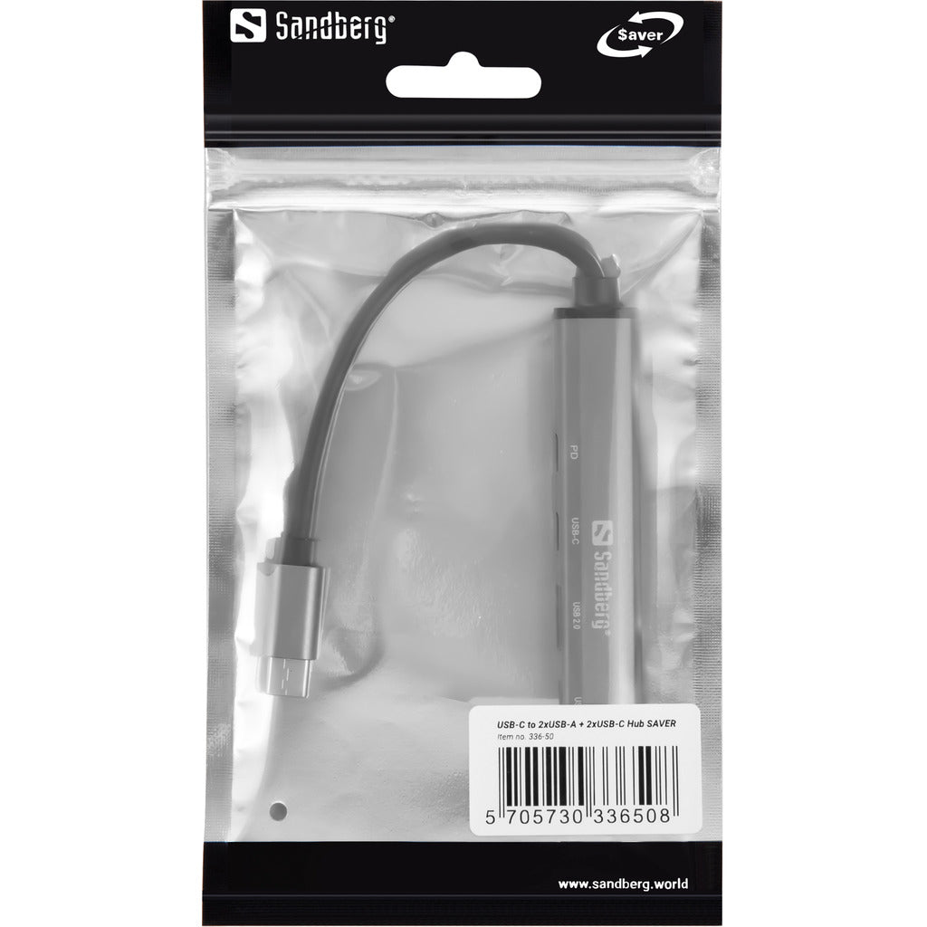 Sandberg 336-50 USB-C to 3xUSB-A+2xUSB-C Saver