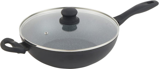 Wok pan with non-stick coating, Russell Hobbs RH02812EU7 Metallic Marble, 28cm