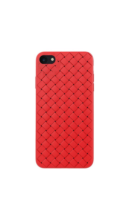 iPhone SE2 Protective Cover with Braided Design, Devia, Red