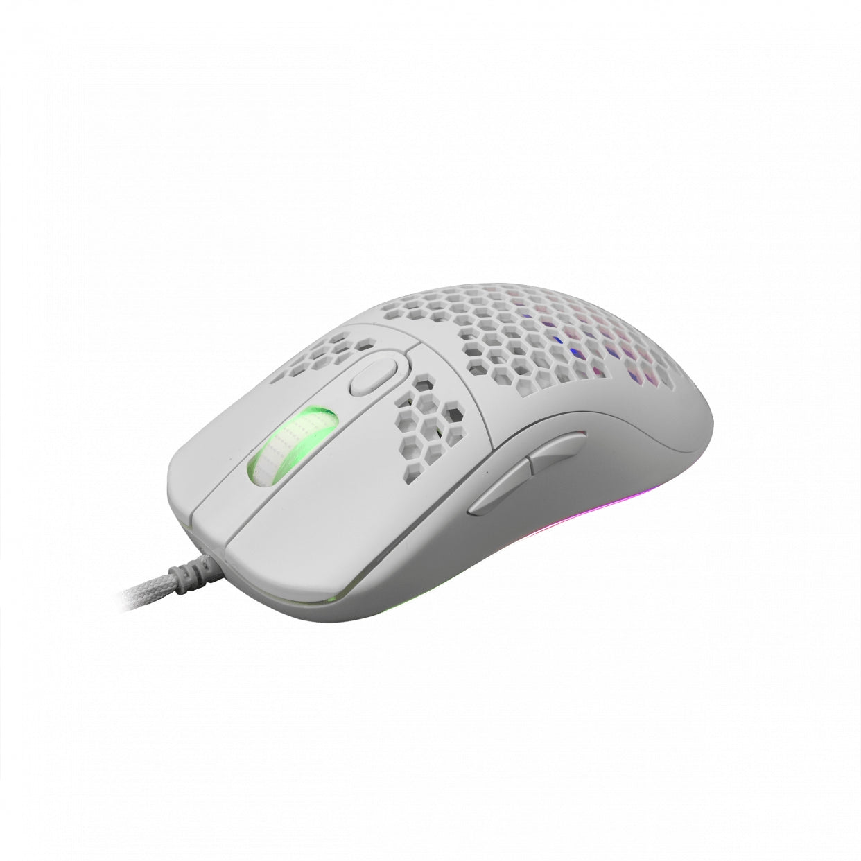 Игровая оптическая компьютерная мышь с RGB-подсветкой White Shark GM-5007 Galahad-W White, 6400 DPI