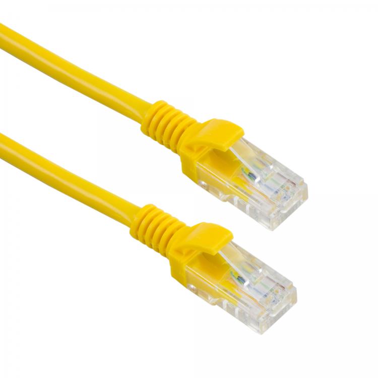 Network cable RJ45, yellow, 0.5m - Sbox UTP-05Y