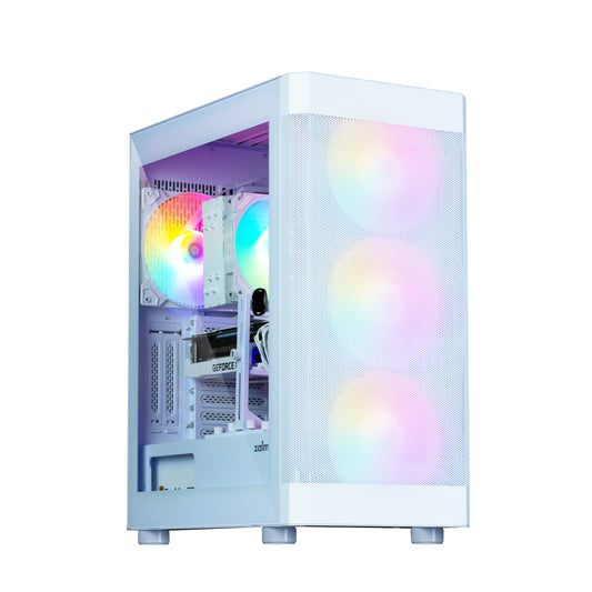 ATX Mid-Tower korpuss ar RGB ventilatoriem - Zalman i4 TG White
