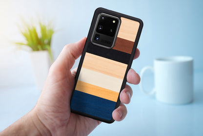 Samsung Galaxy S20 Ultra черный деревянный чехол MAN&amp;WOOD