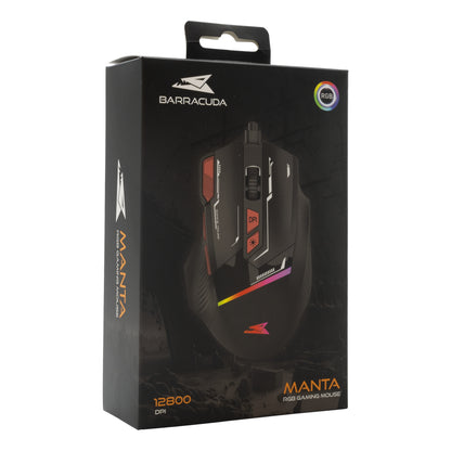 Optical gaming mouse with RGB lighting Baracuda BGM-041 MANTA