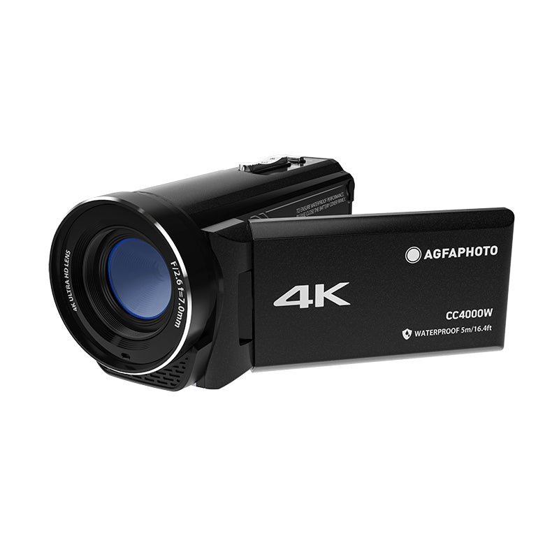 Waterproof camcorder with 4K video AGFA CC4000WBK