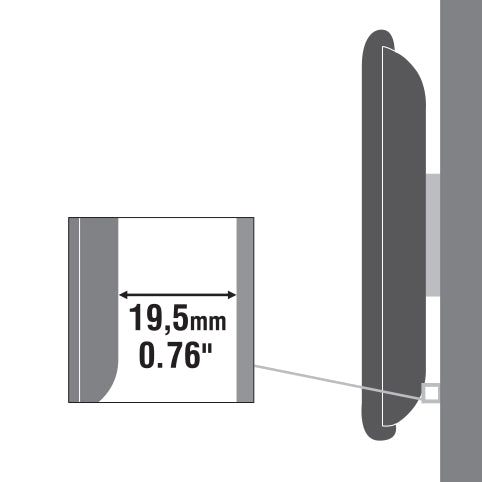 LED TV Bracket 23"-43" 35kg, Sbox PLB-2222F