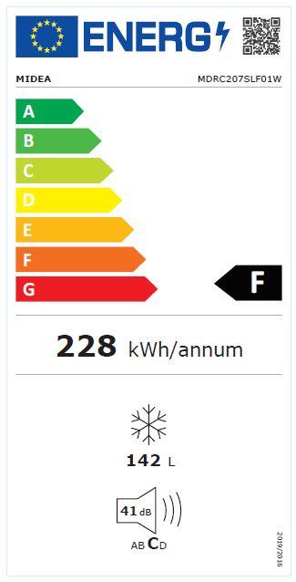 Saldētava ar mehānisku vadību un augstu energoefektivitāti Midea MDRC207SLF01G (MCF150W)