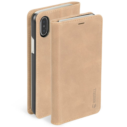 Folio wallet with 4 card pockets for iPhone XS Max, Krusell Sunne 