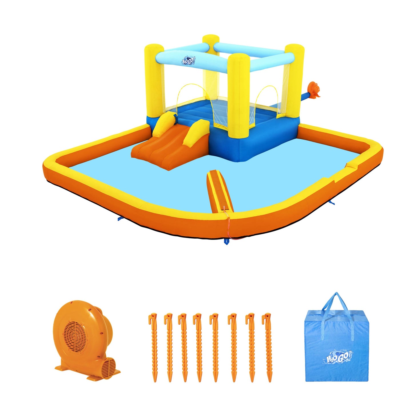 Bērnu ūdens parks ar batutu Bestway H2OGO! Beach Bounce Water Park