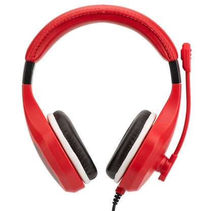 Gaming headset with microphone, Subsonic Football Red with 40mm speakers