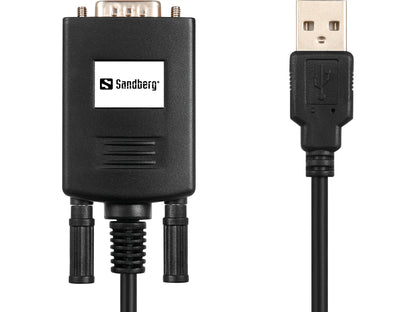 USB to COM RS232 Adapter with DB9 Plug, Sandberg 133-08