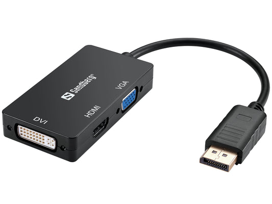 Adapters DisplayPort uz HDMI/DVI/VGA - Sandberg 509-11