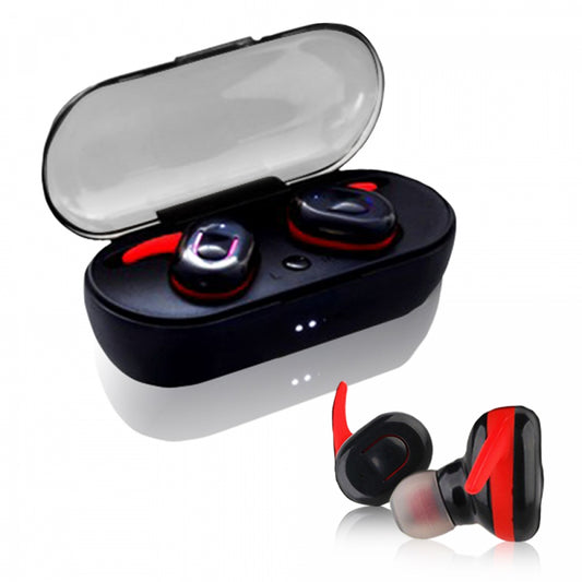 Wireless headphones Black/Red with Bluetooth V5.0 - V.Silencer