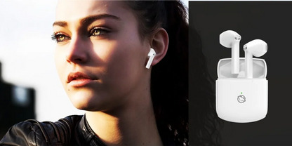 Wireless Bluetooth Headphones White - Manta MTWS010W Rytmo X TWS