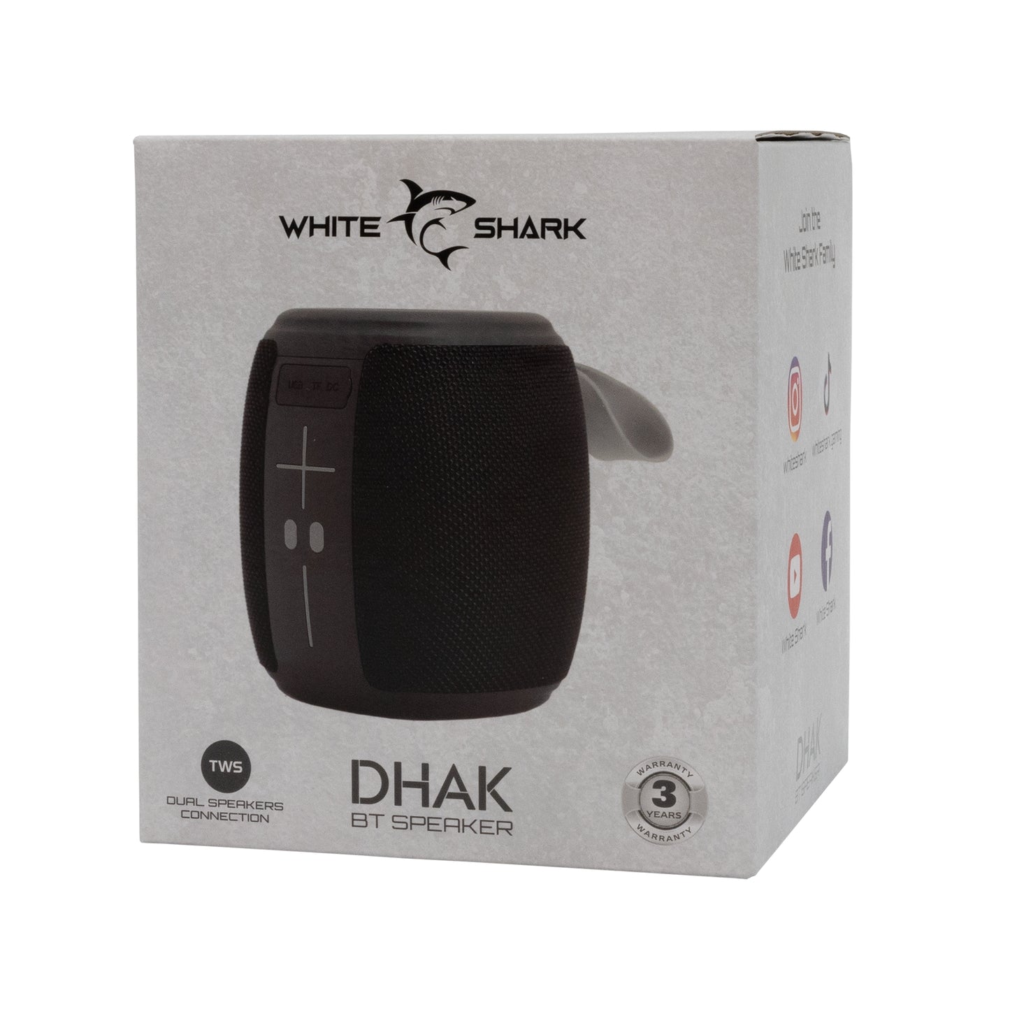 Bluetooth skaļrunis ar apgaismojumu, White Shark GBT-888 Dhak