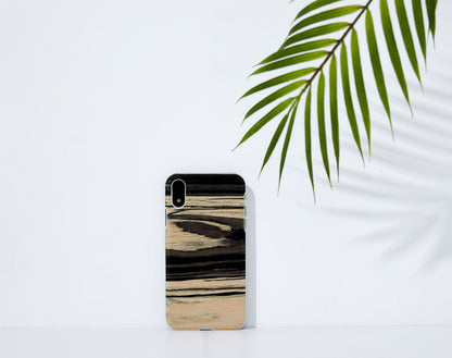 iPhone XR cover natural wood, MAN&amp;WOOD, white ebony