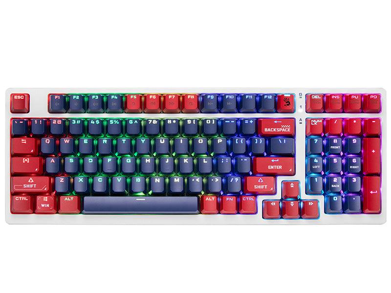 Kompakta mehāniskā tastatūra RGB A4Tech Bloody S98