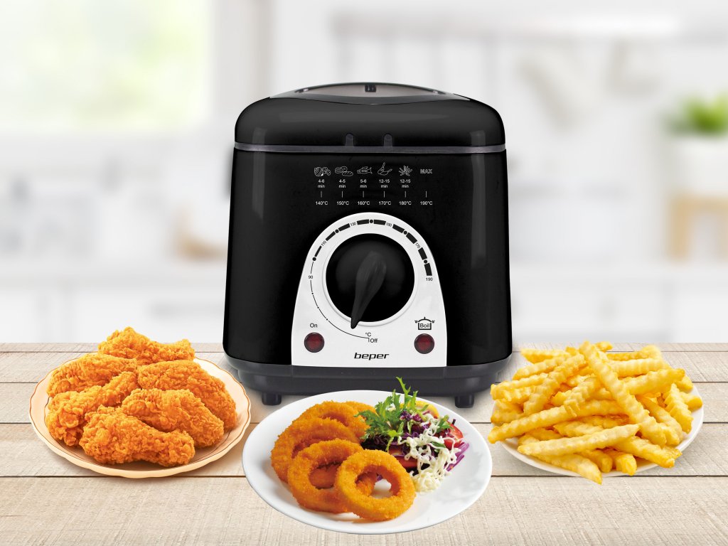 Electric mini fryer with adjustable temperature Beper P101FRI100