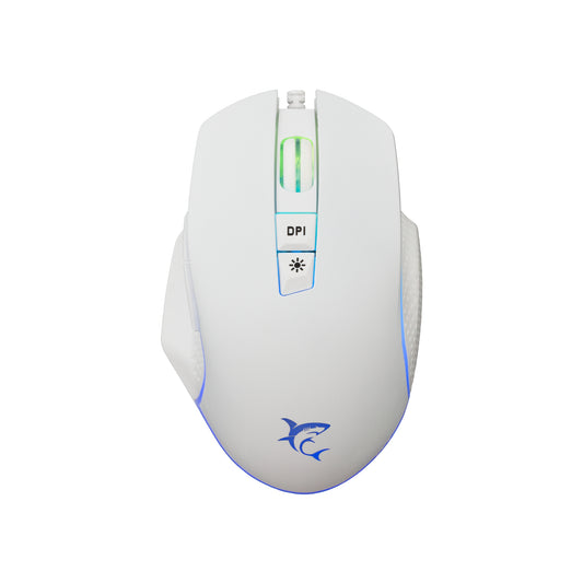 Gaming mouse with RGB lighting, 6400 DPI, White Shark GM-5009