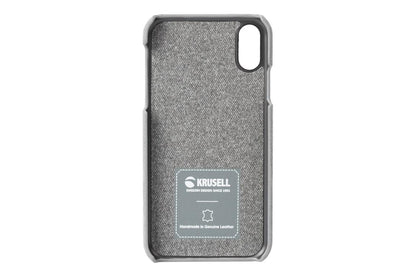 Envelope case for iPhone XS, light gray, Krusell