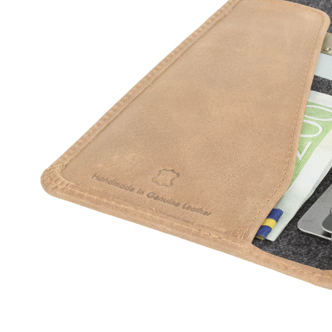 Krusell Sunne 4 Card FolioWallet Apple iPhone XS Max винтаж телесного цвета 