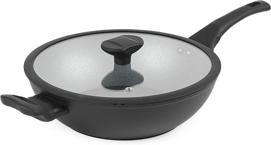 Augsta wok panna ar nelīpošu pārklājumu, Russell Hobbs RH01860EU7 Crystaltech, 28cm