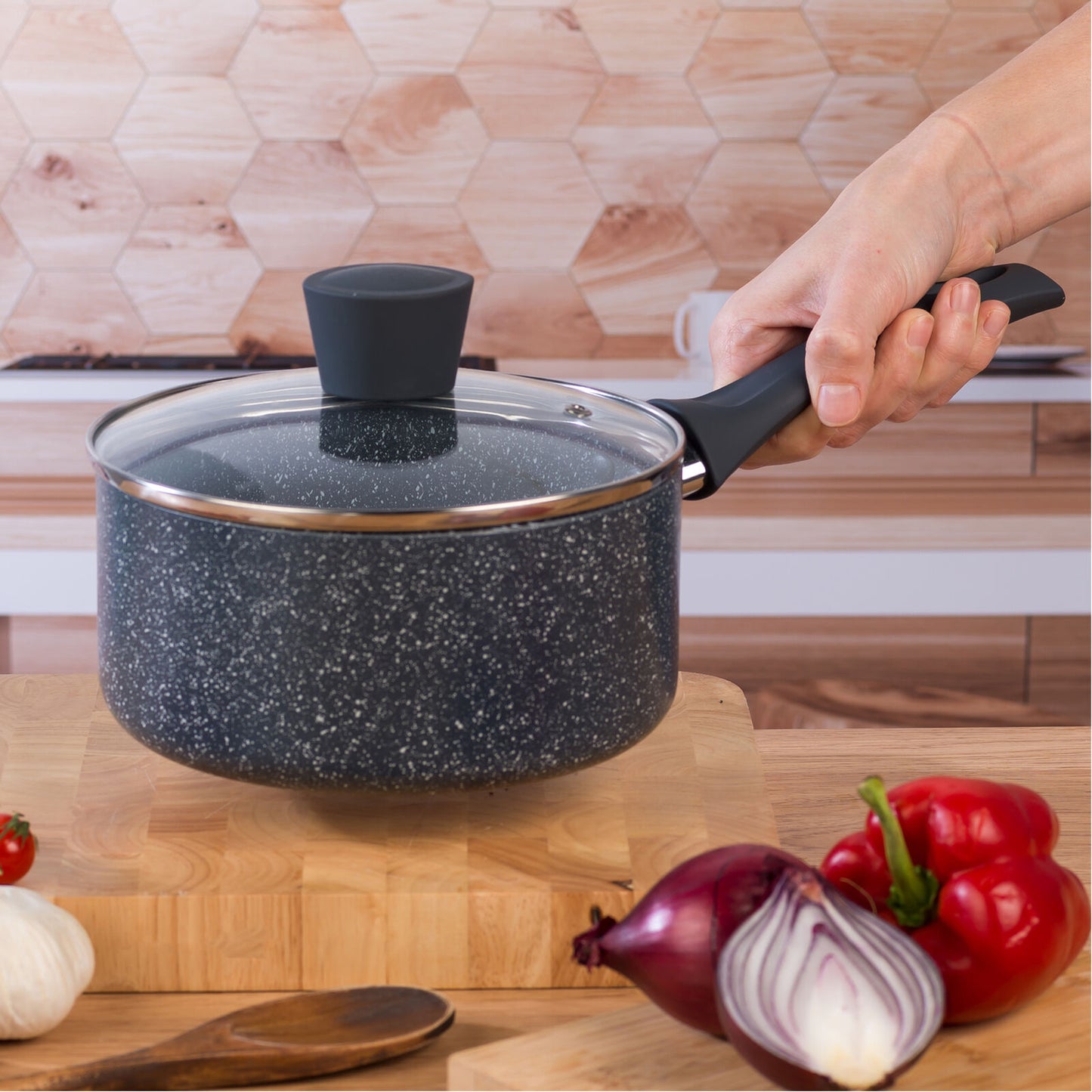 Кастрюля 18см Russell Hobbs RH00845EU7 Nightfall Stone