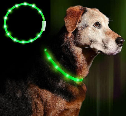 LED Collar for pets Green Anicoll